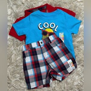 Garanimals 2 tops and 1 shorts. Size 24 months